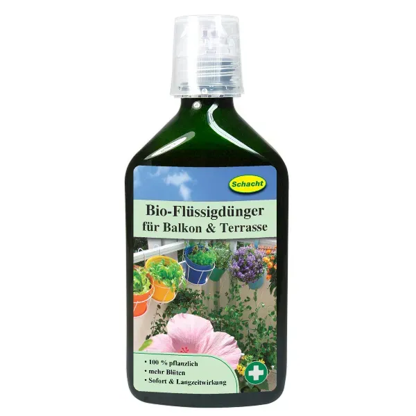 Schacht Bio-Flüssigdünger für Balkon & Terrasse tekuté hnojivo 350 ml čisto rastlinné