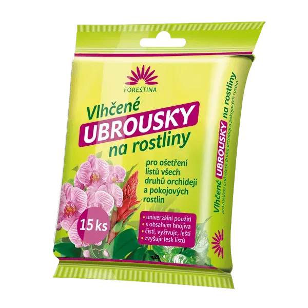Forestina vlhčené obrúsky na rastliny 15 ks s hnojivom
