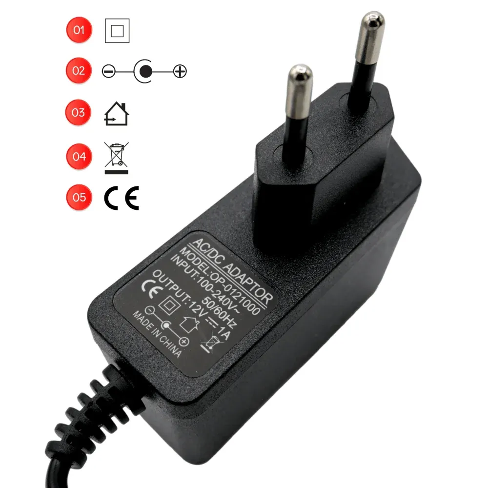 Viano 12V 1A napájací adaptér 12W 2,5×5,5