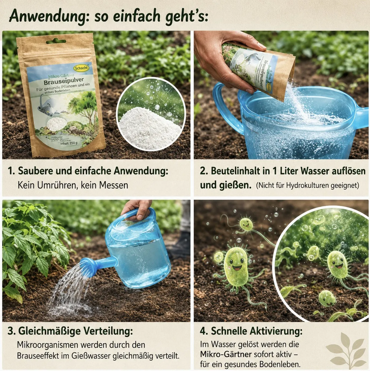 Schacht Mikro-Gärtner prípravok do pôdy 25 g