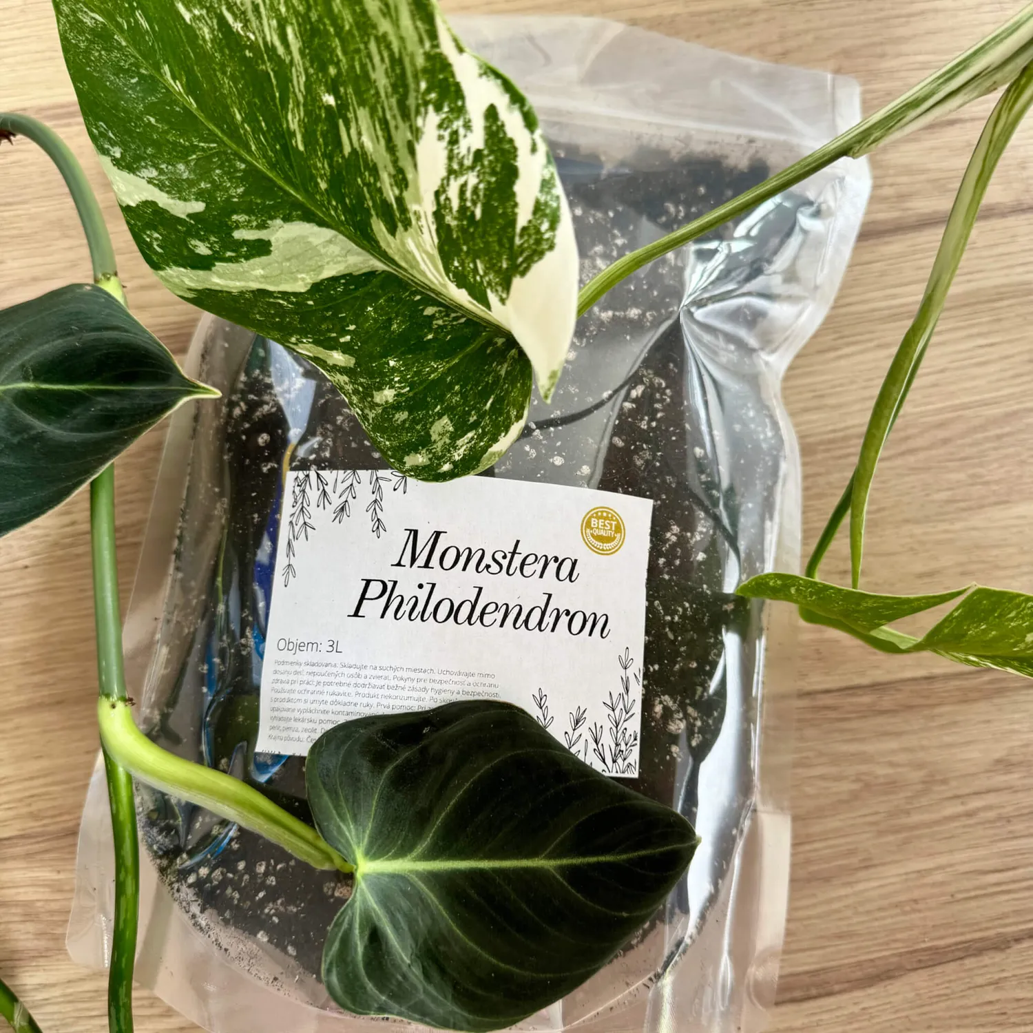 Rastlinkovo substrát Monstera Philodendron minerálny