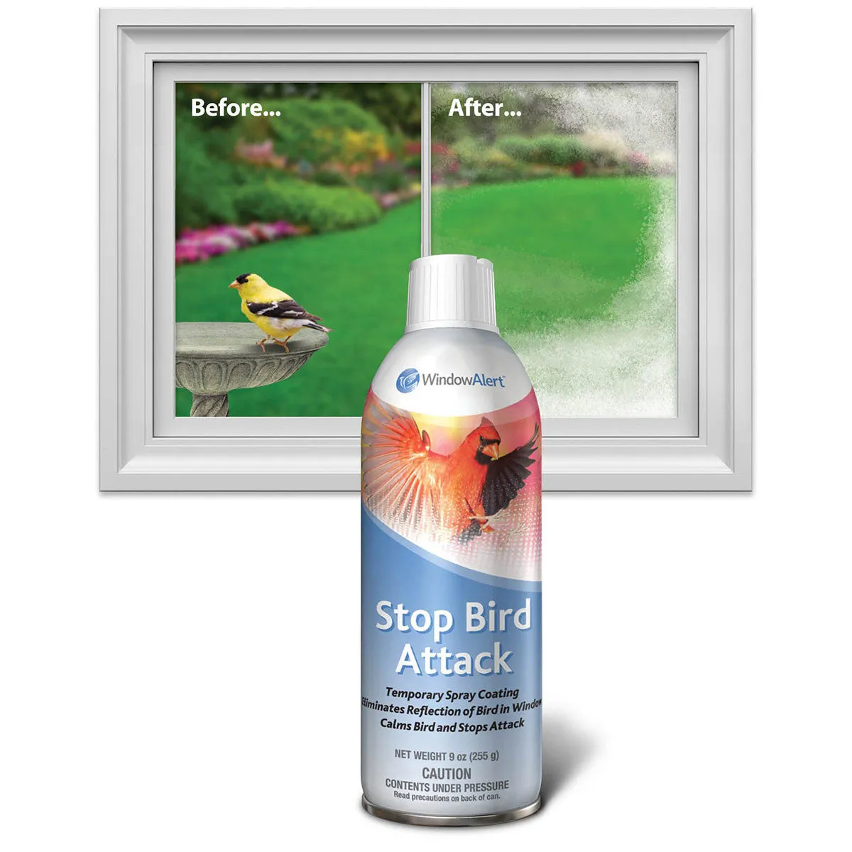 Window Alert Stop Bird Attack sprej na okná 255 g